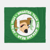 Yogi Beer Smiling Portrait Fleece Deken (Voorkant (Horizontaal))