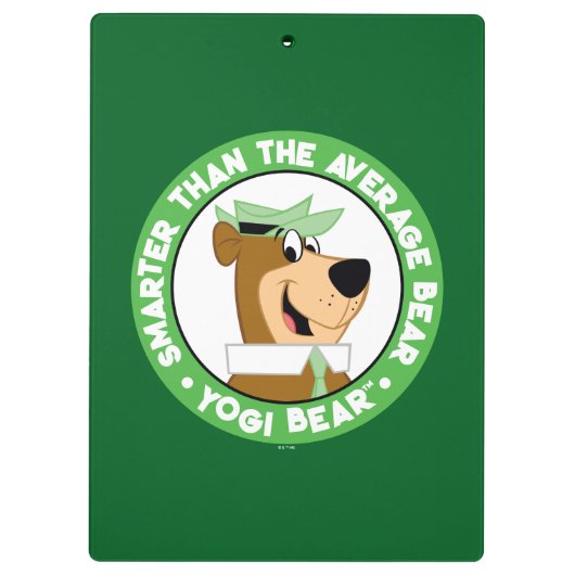 Yogi Beer Smiling Portrait Klembord (Achterkant)