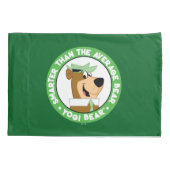 Yogi Beer Smiling Portrait Kussensloop (Achterkant)