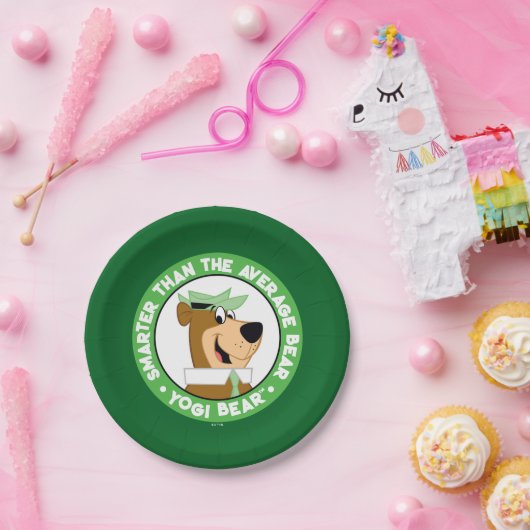 Yogi Beer Smiling Portrait Papieren Bordje (Feest)