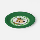 Yogi Beer Smiling Portrait Papieren Bordje (Gekanteld)