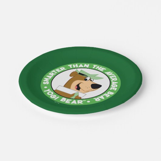 Yogi Beer Smiling Portrait Papieren Bordje (Gekanteld)