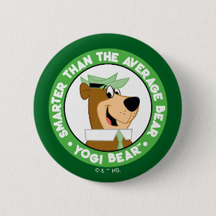 Yogi Beer Smiling Portrait Ronde Button 5,7 Cm