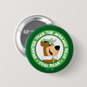Yogi Beer Smiling Portrait Ronde Button 5,7 Cm (Voorkant /achterkant)