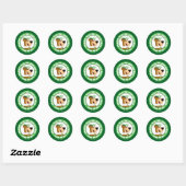 Yogi Beer Smiling Portrait Ronde Sticker (Vel)