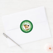 Yogi Beer Smiling Portrait Ronde Sticker (Envelop)