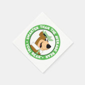 Yogi Beer Smiling Portrait Servet (Hoek)