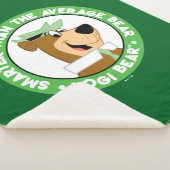 Yogi Beer Smiling Portrait Sherpa Deken (3/4)