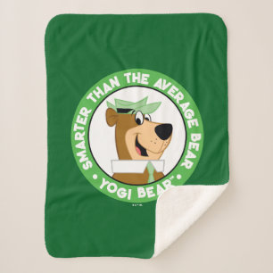 Yogi Beer Smiling Portrait Sherpa Deken