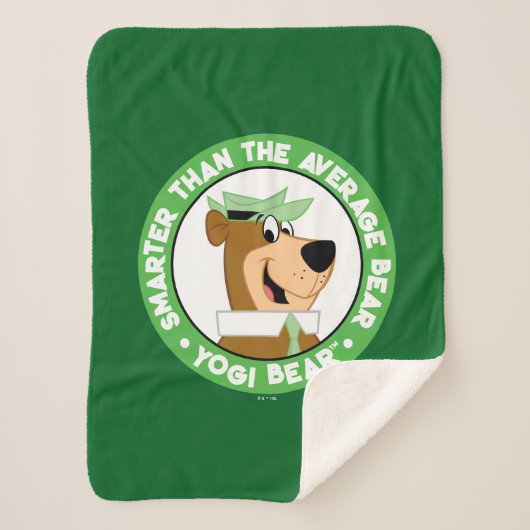 Yogi Beer Smiling Portrait Sherpa Deken (Voorkant)