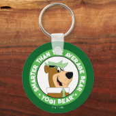 Yogi Beer Smiling Portrait Sleutelhanger (Voorkant)