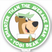 Yogi Beer Smiling Portrait Sticker (Voorkant)
