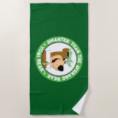 Yogi Beer Smiling Portrait Strandlaken (Voorkant)