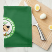 Yogi Beer Smiling Portrait Theedoek (Quarter Fold)