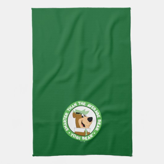 Yogi Beer Smiling Portrait Theedoek (Verticaal)