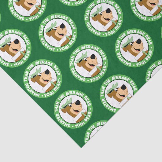 Yogi Beer Smiling Portrait Tissuepapier (Detail)