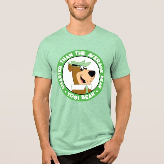 Yogi Beer Smiling Portrait Tri-Blend Shirt (Voorkant)