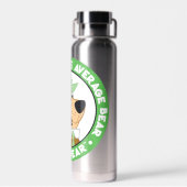 Yogi Beer Smiling Portrait Waterfles (Achterkant)