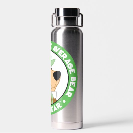 Yogi Beer Smiling Portrait Waterfles (Achterkant)