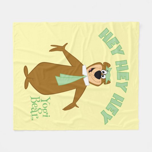 Yogi Beer Welkom Fleece Deken (Voorkant (Horizontaal))