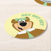 Yogi Beer Welkom Ronde Kartonnen Onderzetter (Gebogen)