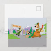 Yogi Beer's grote picknickmand ontsnapping Briefkaart (Voorkant / Achterkant)