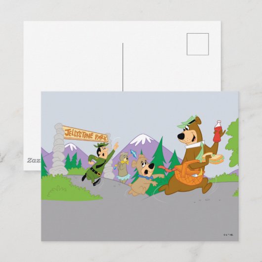 Yogi Beer's grote picknickmand ontsnapping Briefkaart (Voorkant / Achterkant)