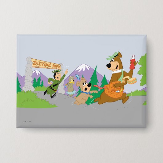 Yogi Beer's grote picknickmand ontsnapping Button (Voorkant)