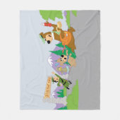 Yogi Beer's grote picknickmand ontsnapping Fleece Deken (Voorkant)