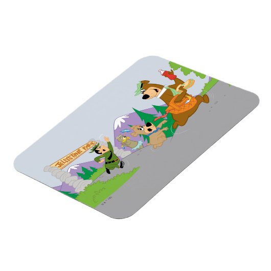 Yogi Beer's grote picknickmand ontsnapping Magneet (Linkerzijde)