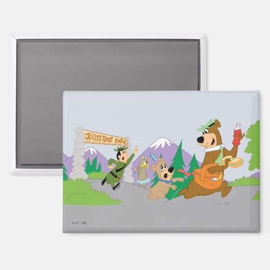 Yogi Beer's grote picknickmand ontsnapping Magneet (Voorkant / Achterkant)