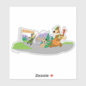 Yogi Beer's grote picknickmand ontsnapping Sticker (Vel)