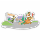 Yogi Beer's grote picknickmand ontsnapping Sticker (Voorkant)