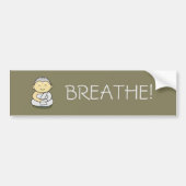 Yogi "Breathe"-bumpersticker Bumpersticker (Voorkant)