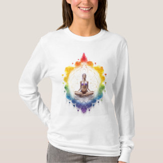 Yogi Elegance: Serene Vrouwen Yoga Sweater T-shirt