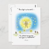 Yogi Firefly "Wees een licht voor de wereld" Briefkaart (Voorkant / Achterkant)