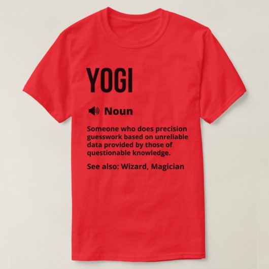 Yogi Funny Definition Namaste Funny Gezegde T-shirt (Design voorkant)