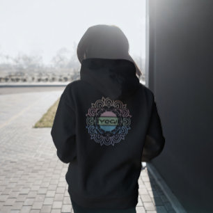 Yogi Kleurrijke Chakra Yoga Meditatie Regenboog Hoodie