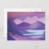 Yogi & klooster in de Tibetaanse bergen Briefkaart (Voorkant / Achterkant)