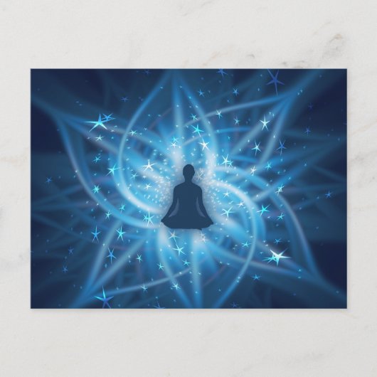 Yogi meditating briefkaart (Voorkant)