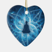 Yogi meditating keramisch ornament (Rechts)