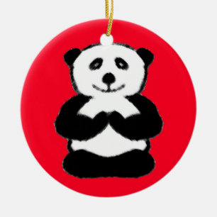 Yogi Panda - unieke kerstsieraden Keramisch Ornament