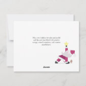 Yogi Santa Funny Yoga Pun Kaart kerstfeestdag (Achterkant)