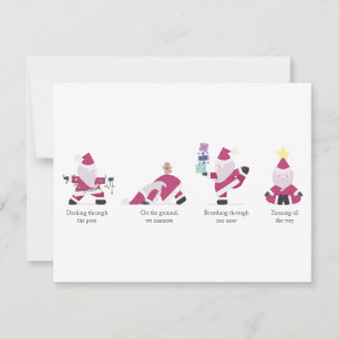 Yogi Santa Funny Yoga Pun Kaart kerstfeestdag
