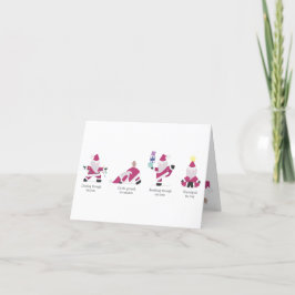 Yogi Santa Funny Yoga Pun Kaart kerstfeestdag