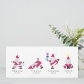 Yogi Santa Funny Yoga Pun Kaart kerstfeestdag (Staand voorkant)