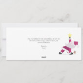 Yogi Santa Funny Yoga Pun Kaart kerstfeestdag (Achterkant)