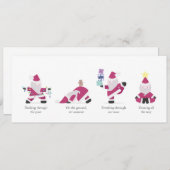 Yogi Santa Funny Yoga Pun Kaart kerstfeestdag (Voorkant / Achterkant)