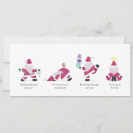 Yogi Santa Funny Yoga Pun Kaart kerstfeestdag
