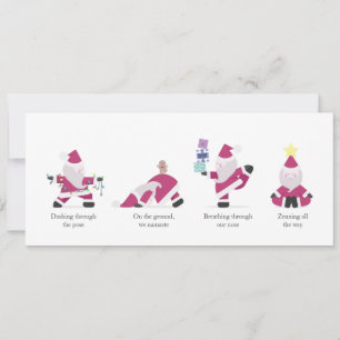 Yogi Santa Funny Yoga Pun Kaart kerstfeestdag